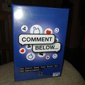 Comment Below Party Game New In Sealed Box